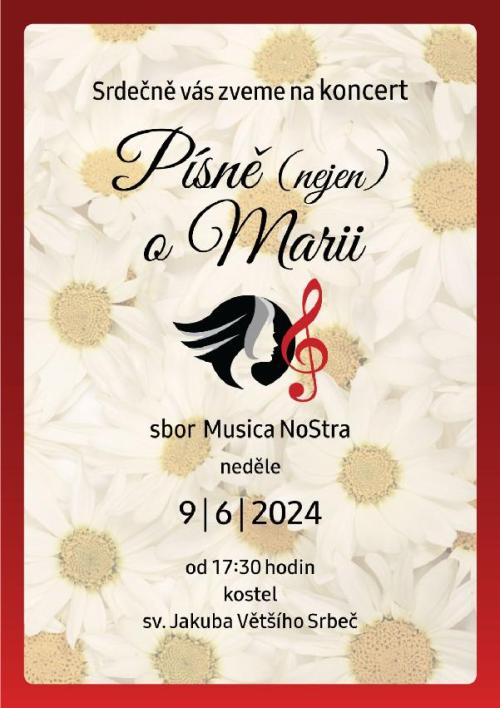 Koncert v kostele sv. Jakuba Srbeč plakát